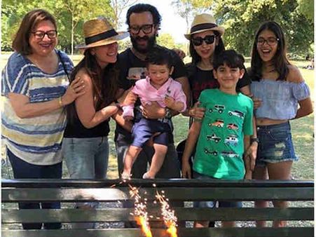 તૈમુરનુ ધ્યાન માત્ર કેક પર 