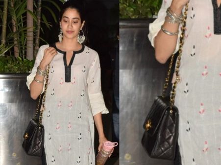 જ્હાનવી કપૂરની બેગની કિંમત જાણીને ચોંકી જશો