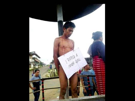 આરોપીએ બળાત્કારની કબૂલાત કરી, લોકોએ નગ્ન કરીને ફેરવ્યો