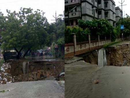 Video: વરસાદને કારણે ગાઝિયાબાદના વસુંધરામાં રસ્તો જ ગાયબ
