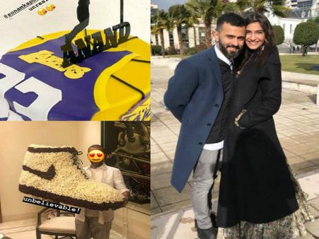 સોનમ કપૂરે મનાવ્યો આનંદ આહૂજાનો બર્થડે, જુઓ અદભૂત ગિફ્ટ અને કેક