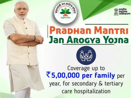 પ્રધાનમંત્રી જન આરોગ્ય યોજના: 50 કરોડ લોકો માટે રૂ. 5 લાખ સુધીની મફત સારવારની ભેટ