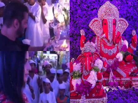 સલમાન સાથે કેટરીનાએ કેવી રીતે ઉતારી ગણેશ આરતી, Video વાયરલ