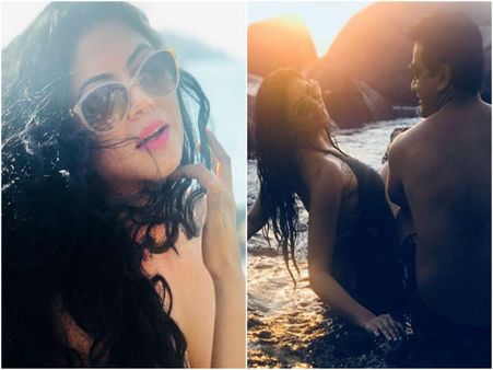 પતિ સાથે ચંદ્રમુખી ચૌટાલાની પ્રાઇવેટ ફોટો લીક, એકલામાં જુઓ