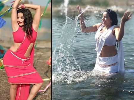 સફેદ સાડીમાં મોનાલિસાએ પાણીમાં આગ લગાવી, હોશ ઉડાવી દેશે