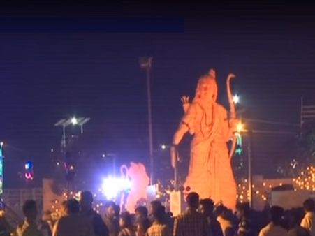 એક કલાક આતશબાજી માટે