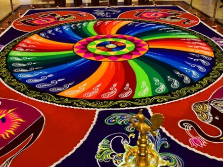 રંગોળી બનાવવાની પરંપરા