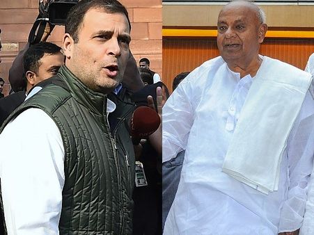 લોકસભા ચૂંટણી 2018 : કર્ણાટકમાં કોંગ્રેસનો હાથ છોડી શકે છે JDS, દેવગૌડાએ આપ્યા સંકેત