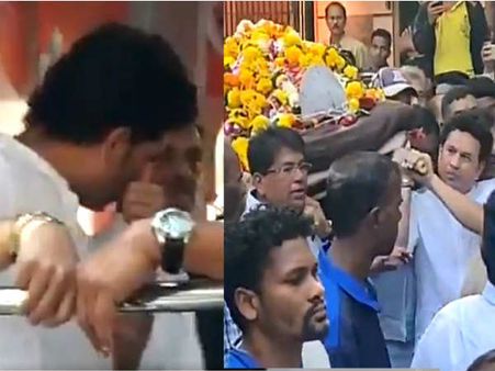 Video: પંચતત્વમાં વિલીન થયા ગુરુ રમાકાંત આચરેકર, ખૂબ રડ્યા સચિન તેંડુલકર