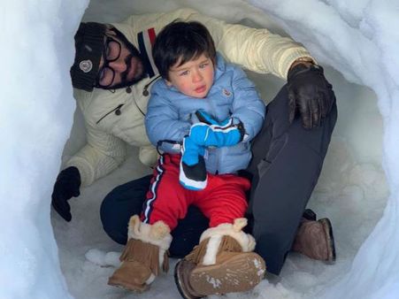 સુપર ક્યુટ Pics: સૈફ કરીના સાથે સ્વિત્ઝરલેન્ડમાં રજાઓ માણતો તૈમુર અલી ખાન