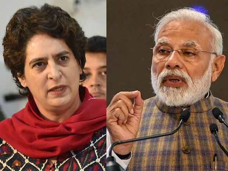 પ્રિયંકાએ મોદી સામે લડવાના આપ્યા હતા સંકેત