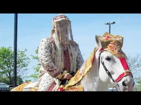 દલિત વરરાજા જયેશ રાઠોડ ઘોડે સવારી કરી રહ્યો હતો દલિત વરરાજા જયેશ રાઠોડ ઘોડે સવારી કરી રહ્યો હતો