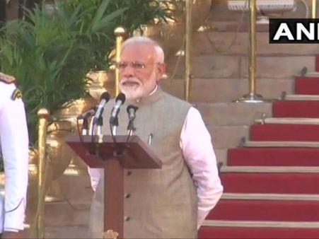 PM મોદીનું શપથ ગ્રહણ: નરેન્દ્ર મોદી બીજી વાર પીએમ બન્યા, શપથ લીધી
