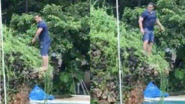 સલમાન ખાને શેર કર્યો લેટેસ્ટ વીડિયો, પુલમાં મારી દીધી ઉલટી ગુલાટી