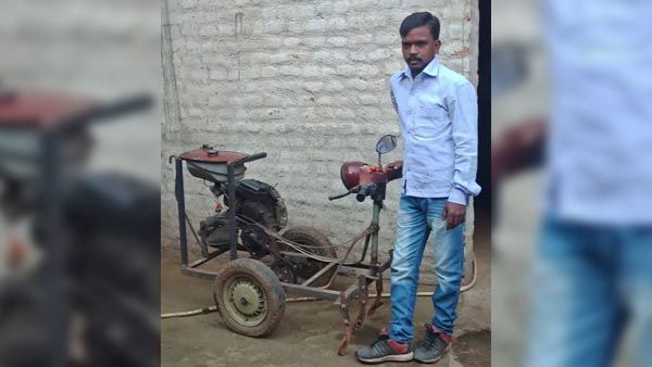 ભંગારમાંથી ટ્રેક્ટર બનાવ્યું