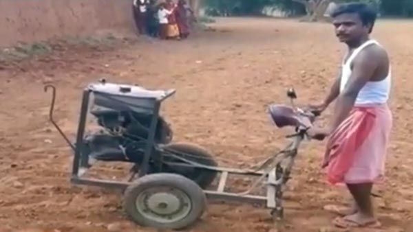 ભંગારમાંથી ટ્રેક્ટર બનાવ્યું