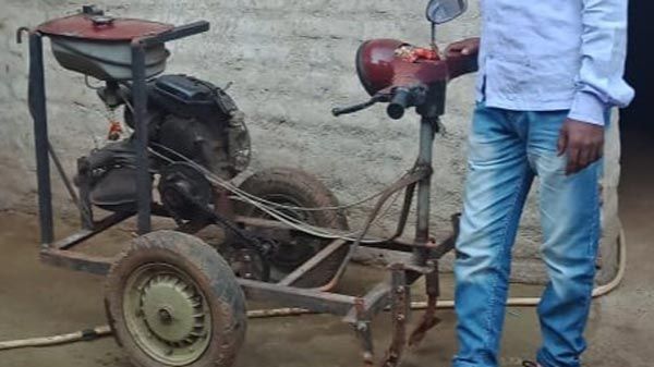 ભંગારમાંથી ટ્રેક્ટર બનાવ્યું