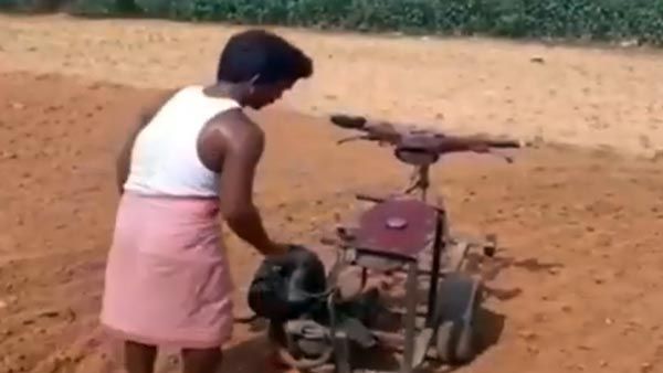 ભંગારમાંથી ટ્રેક્ટર બનાવ્યું