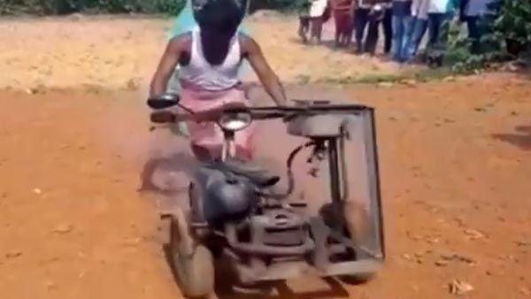 ભંગારમાંથી ટ્રેક્ટર બનાવ્યું