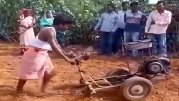 ભંગારમાંથી ટ્રેક્ટર બનાવ્યું