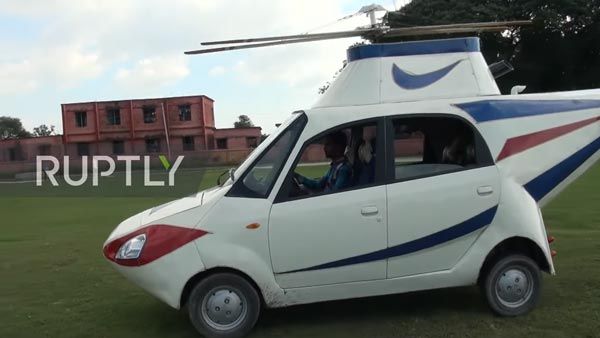 જુગાડુ તકનીકથી ટાટા નેનોને બનાવ્યુ હેલિકોપ્ટર