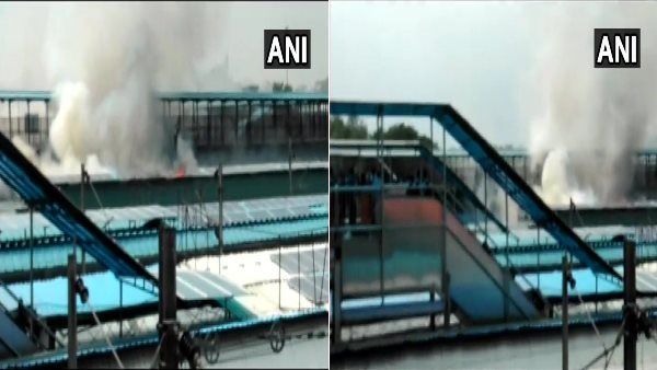 નવી દિલ્હી સ્ટેશન પર ઉભેલી ટ્રેનમાં આગ લાગી