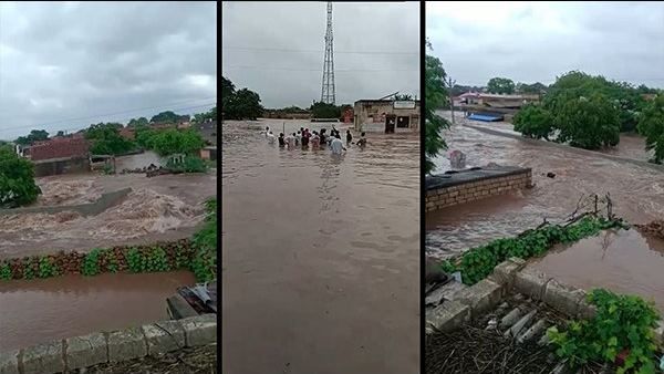 15 ઇંચ પાણી વરસ્યું, નીચાણવાળા વિસ્તારમાં નદીની જેમ વહેવા લાગ્યું