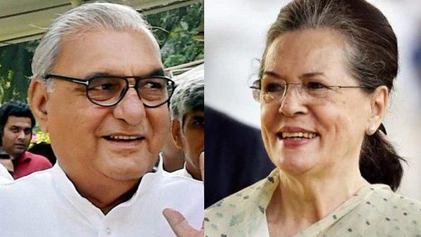 સોનિયા ગાંધીએ હુડા સાથે કરી વાત