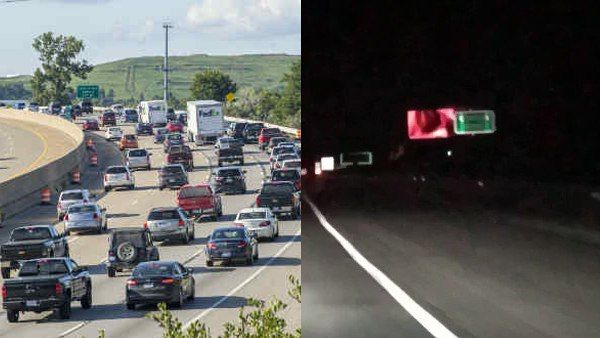 હાઇવે સાઇન બોર્ડ પર અચાનક શરૂ થઈ પોર્ન ક્લિપ, લોકો હેરાન થયા