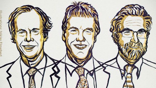 ચિકિત્સાના ક્ષેત્રમાં ત્રણ લોકોને સંયુક્ત નોબેલ પુરસ્કાર મળ્યો