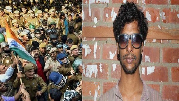 JNU વિરોધઃ આંધળો છે તો પ્રદર્શનમાં કેમ આવ્યો કહી મારતા રહ્યા, જુઓ Video