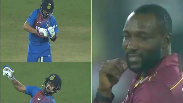 કોહલીએ આ રીતે કર્યું હતુ સેલીબ્રેશન