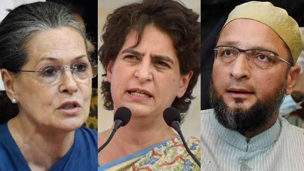 CAA Protest: સોનિયા, પ્રિયંકા ગાંધી અને ઓવૈસી પર ગંભીર આરોપ, અલીગઢમાં કેસ નોંધાયો