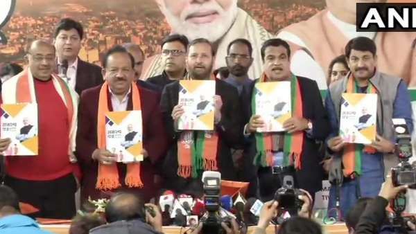 દિલ્હી વિધાનસભાની ચૂંટણી: ભાજપે બહાર પાડ્યું ઘોષણા પત્ર