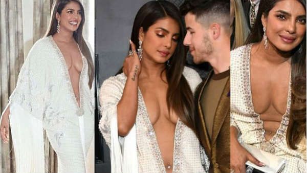 Pics: ડીપ ફ્રંટ ઓપન ગાઉનમાં પ્રિયંકા ચોપડાના બોલ્ડ ફોટો વીડિયો વાયરલ