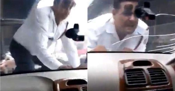 શર્મનાક ઘટના! દિલ્હીમાં પોલીસને કારની બોનેટ પર 2 કીમી લઇ ગયો એક વ્યક્તિ