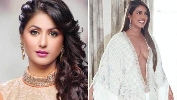 હિંમત હોય તો 10 મિનિટ માટે પ્રિયંકા ચોપડા જેવો ડ્રેસ પહેરીને બતાવોઃ હિના ખાન