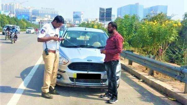 ગાડીની નમ્બર પ્લેટ પર લખ્યું હતું રામ, ટ્રાફીક પોલીસે આપ્યો મેમો