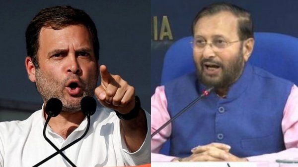 રાહુલ ગાંધીના દેવા માંફીના નિવેદન પર જાવડેકરનો પલટવાર, પી ચિદમ્બરમ જોડે ટ્યુશન લઇને આવે