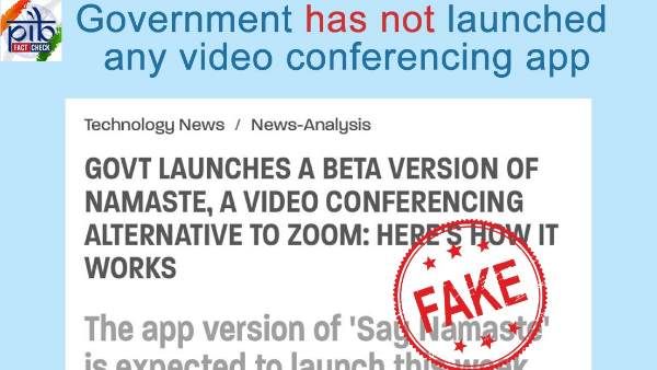 Fact Check: શું સરકારે ઝુમ એપના રિપ્લેસમેન્ટમાં નમસ્તે એપ લોંચ કરી, જાણો સચ્ચાઇ