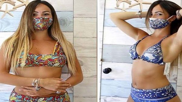 કોરોનાના કહેર વચ્ચે મોડલે બિકિની સાથે માસ્ક પહેરી ઉડાવ્યા હોશ, જુઓ અતરંગી સ્ટાઇલ