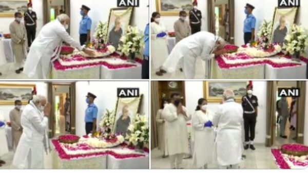 PM મોદી 10 રાજાજી માર્ગ જઈને પ્રણવ દાને આપી શ્રદ્ધાંજલિ