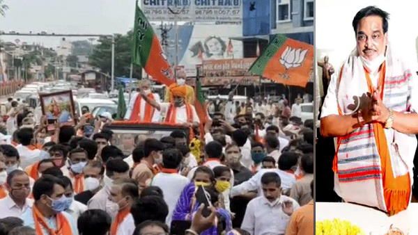 ગુજરાતઃ BJP પ્રદેશ અધ્યક્ષ સોશિયલ ડિસ્ટંસીંગની ધજિયા ઉડાવી હજારો લોકો સાથે અંબાજી પહોંચ્યા