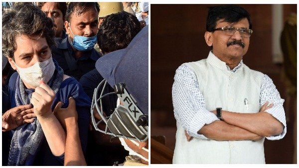 પોલીસકર્મીએ પ્રિયંકા ગાંધીનો કુર્તો ખેંચ્યો, રાઉત બોલ્યા- શું યુપી સરકાર પાસે મહિલા પોલીસ નથી?