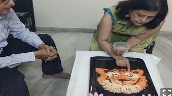 Vagh Baras Special: શાકભાજીમાંથી બનાવેલી આ 3D રંગોળી જોઈ તમે પણ કહેશો વાહ...