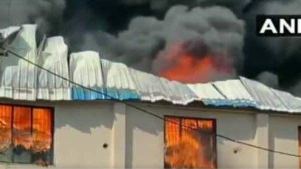 ગુજરાતઃ પ્લાસ્ટિક બનાવતી કંપનીમાં લાગી ભીષણ આગ, ફાયરબ્રિગેડની ગાડીઓ ઘટના સ્થળે