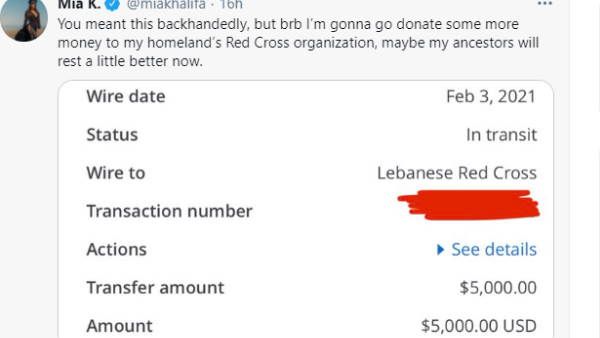 મિયાનો પરિવાર લેબેનોનથી અમેરિકા આવ્યો હતો