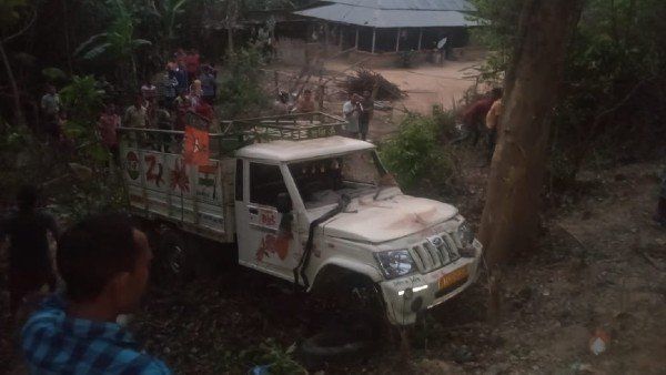 ત્રિપુરા: ચૂંટણી રેલીમાંથી પરત ફરતા બીજેપી કાર્યકરોની ગાડીનો અકસ્માત, 5ના મોત