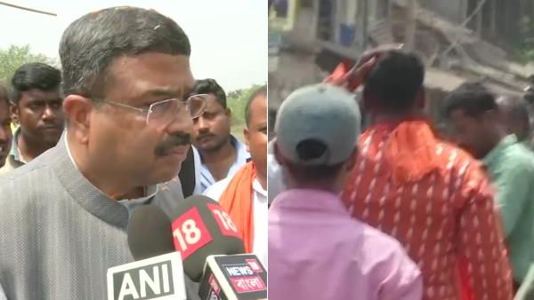 નંદીગ્રામમાં ધર્મેન્દ્ર પ્રધાનની પદયાત્રા પર હુમલો, બોલ્યા- હિંસાનો સહારો લઇ રહ્યાં છે મમતા બેનરજી