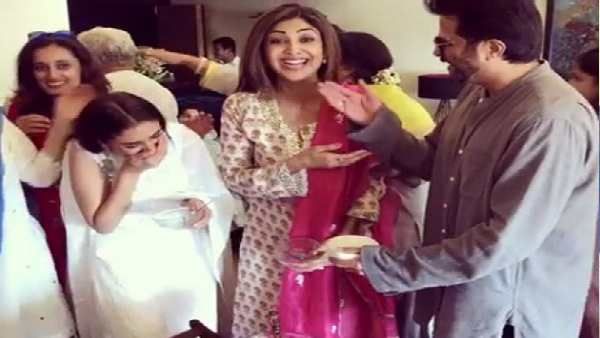 શિલ્પા શેટ્ટી અને અનિલ કપૂર સાથે ઈદ મનાવતા